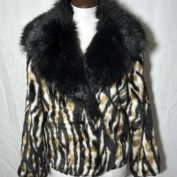 NEW Fabulous Faux Fur Jacket by Cliche sz Medium - Picture 1 of 4